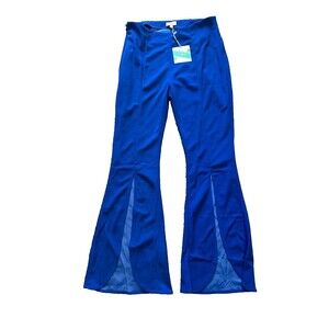 Umgee Women's Blue Flare‎ Pants Size Medium NWT